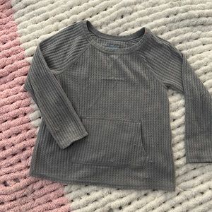 Gray light sweater